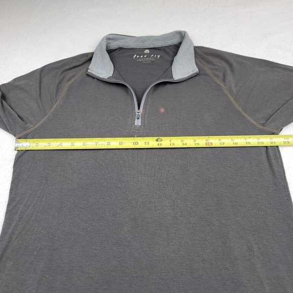 Free Fly Mens M‎ Shirt Polo Bamboo Performance Gray Long Sleeve Henley - Issues - Picture 8 of 15